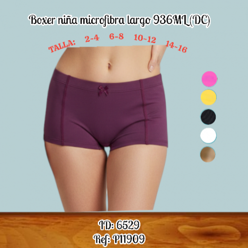 Boxer niña microfibra largo 936ML (DC)