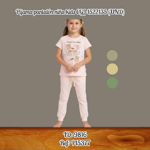 Pijama pantalón niña kids CGJ-1522135 (UND)