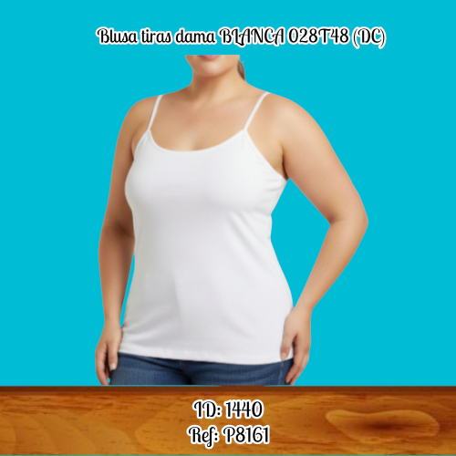Blusa tiras dama BLANCA 028T48 (DC)