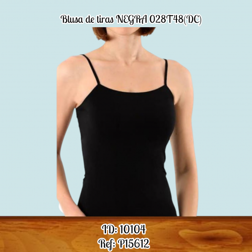 Blusa de tiras NEGRA 028T48(DC)
