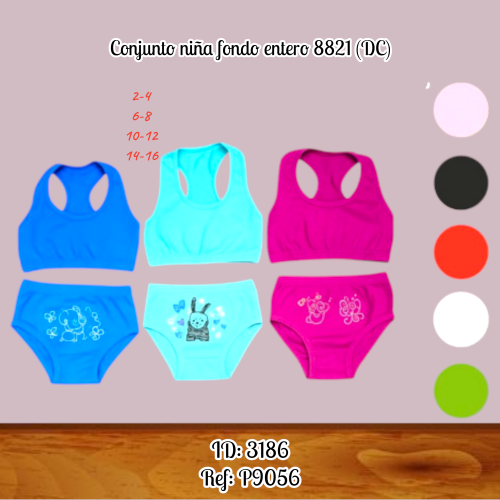 Conjunto niña fondo entero 8821 (DC)