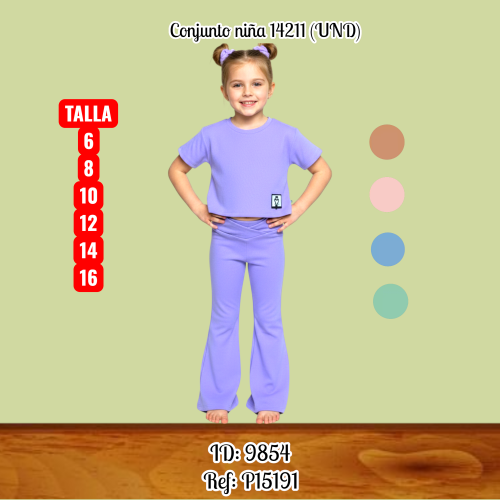 Conjunto niña 14211 (UND)