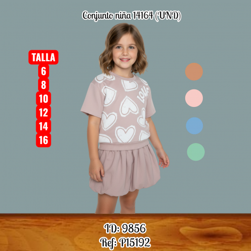 Conjunto niña 14164 (UND)