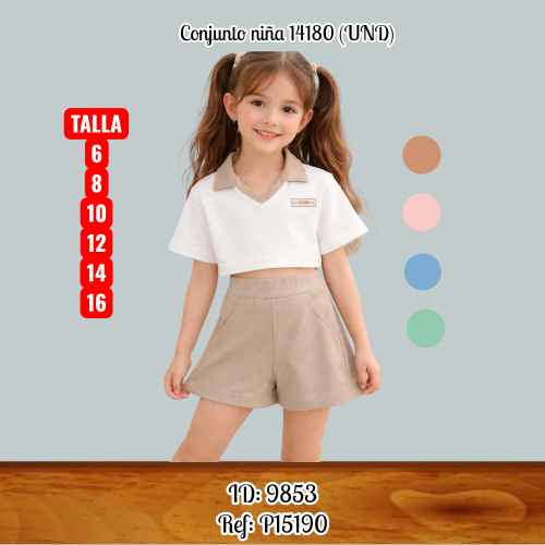 Conjunto niña 14180 (UND)