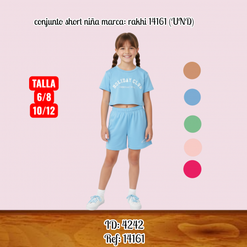 conjunto short niña marca: rakhi al por mayor – Ref. 14161