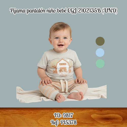 Pijama pantalón niño bebé CGJ-2102135B (UND)