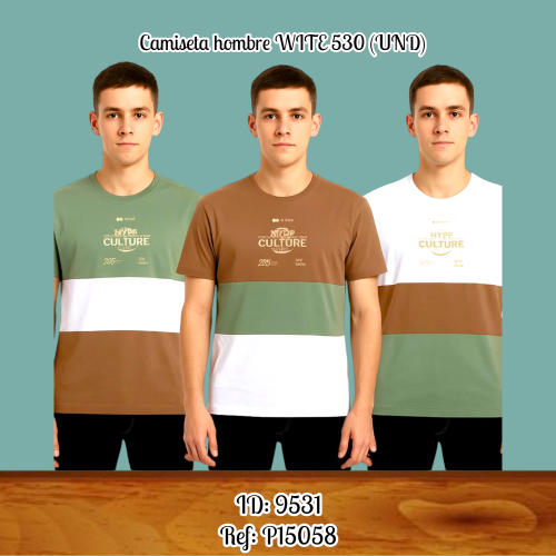 Camiseta hombre WITE 530 (UND)