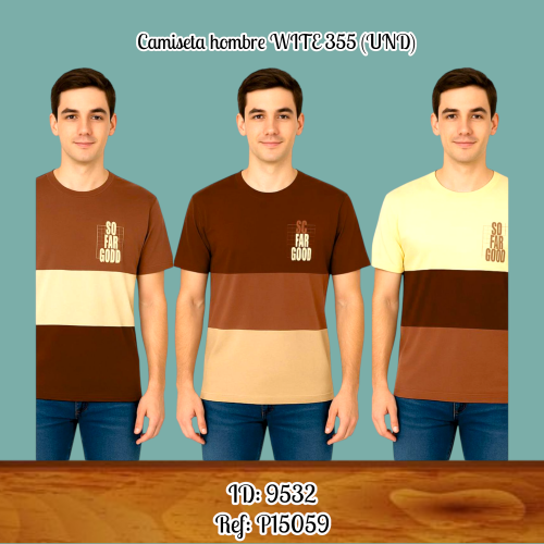 Camiseta hombre WITE 355 (UND)