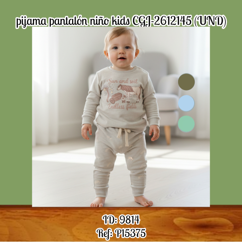 pijama pantalón niño kids CGJ-2612145 (UND)
