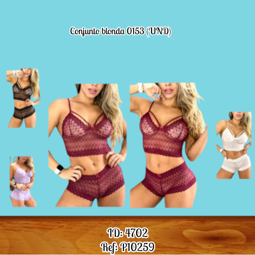 Conjunto blonda 0153 (UND)