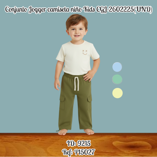 Conjunto Jogger camiseta niño Kids CGJ-2602225(UND)
