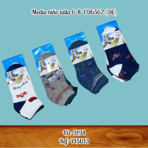 Media niño talla 6-8 YD6562 (DC)
