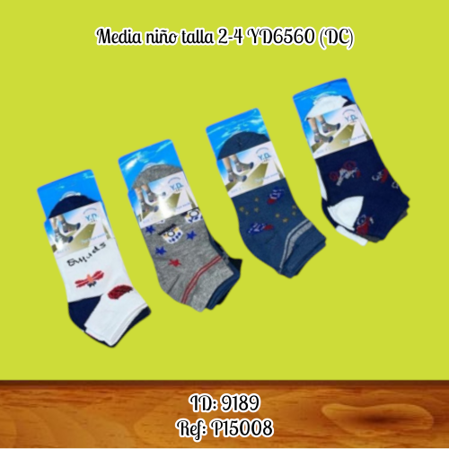 Media niño talla 2-4 YD6560 (DC)