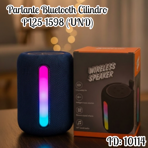 Parlante Bluetooth Cilindro PL25-1598 (UND)