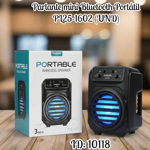 Parlante mini Bluetooth Portátil PL25-1602 (UND)