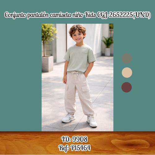 Conjunto pantalón camiseta niño Kids CGJ-2652225(UND)
