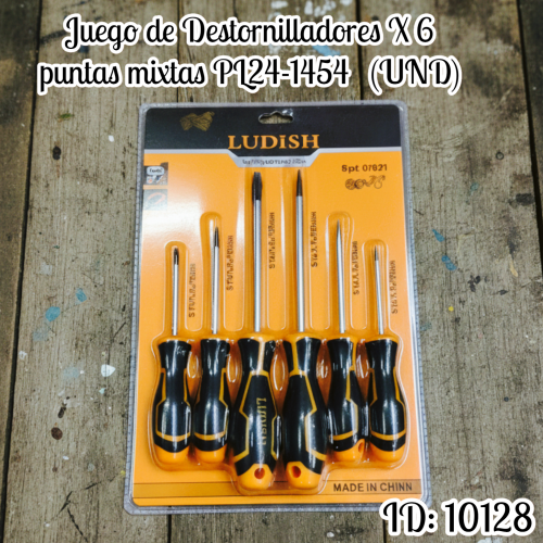 Juego de Destornilladores X6 puntas mixtas PL24-1454