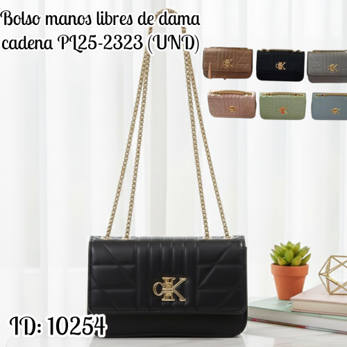 Bolso manos libres de dama cadena PL25-2323 (UND)