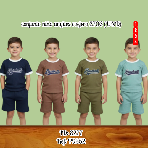 conjunto niño anyitex ovejero 2706 (UND)