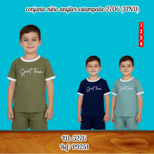 conjunto niño anyitex estampado 2706 (UND)