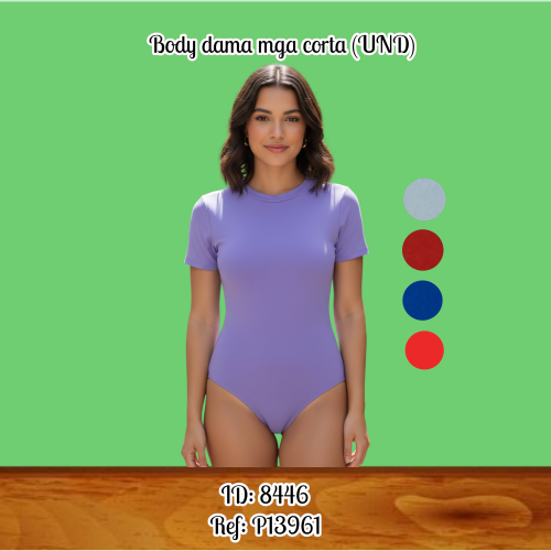 Body dama mga corta rojo 7009-6(UND)