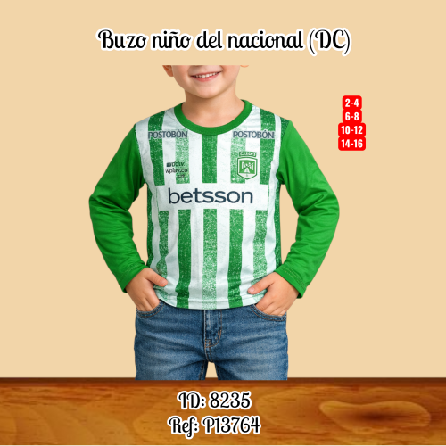 Buzo niño del nacional (DC)