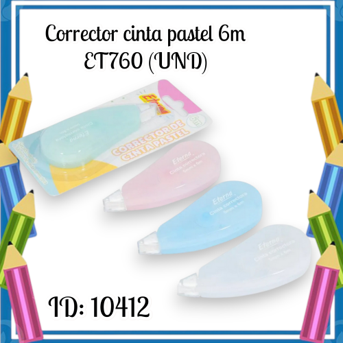 Corrector cinta pastel 6m   ET760 (UND)