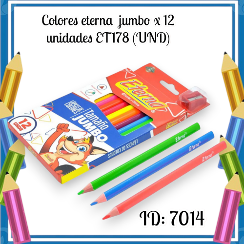 Colores eterna  jumbo x 12 unidades ET178 (UND)