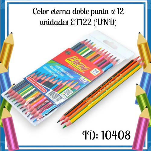 Color eterna doble punta x 12 unidades ET122 (UND)