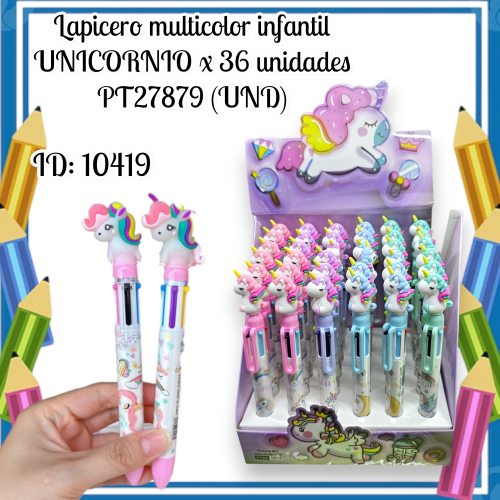 Lapicero multicolor infantil x 36 unidades  PT27879 (UND)