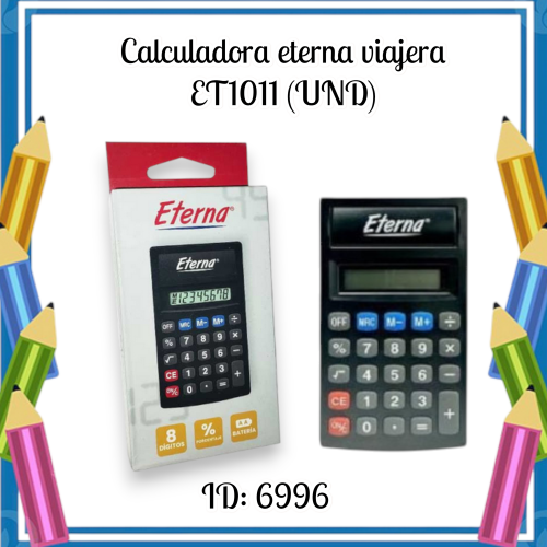 Calculadora eterna viajera ET1011 (UND)