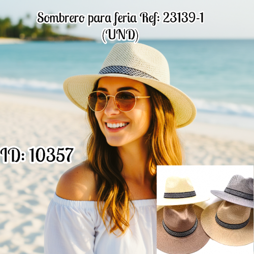 Sombrero para feria   Ref: 23139-1  (UND)