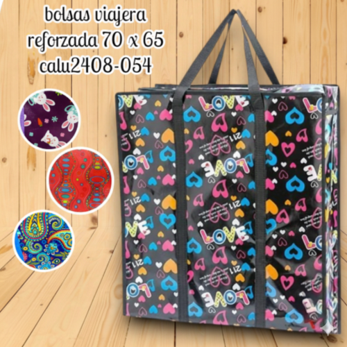 Bolsas viajera reforzada 70 x 65 calu2408-054 (UND)