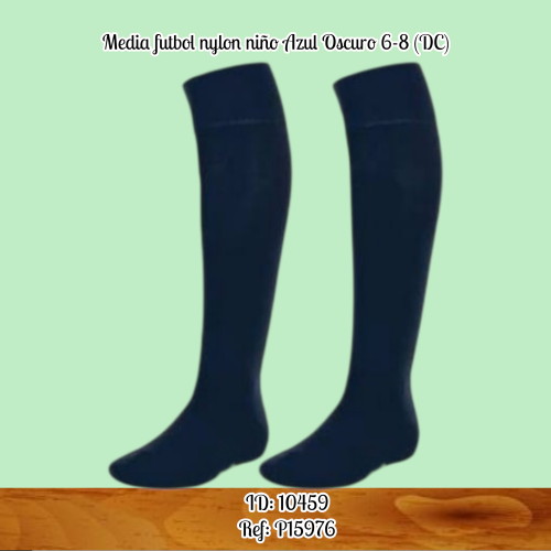 Media futbol nylon niño Azul Oscuro 6-8 (DC)