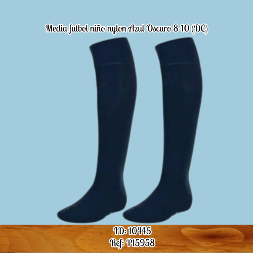 Media futbol niño nylon Azul Oscuro 8-10 (DC)