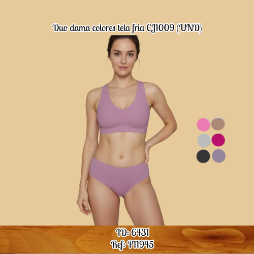Duo dama colores tela fria CJ1009 (UND)
