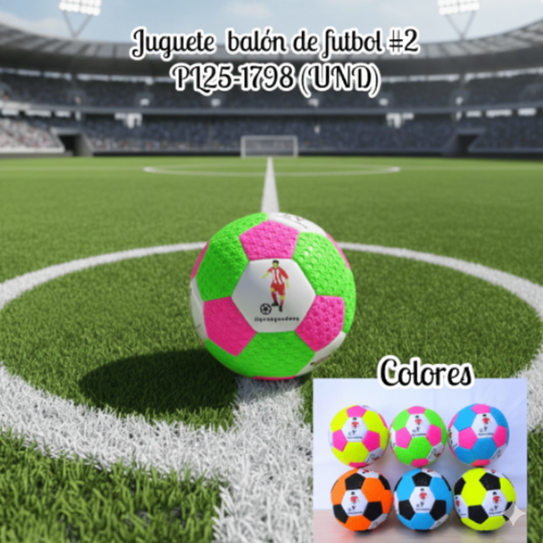 Juguete  balón de futbol #2 PL25-1798 (UND)