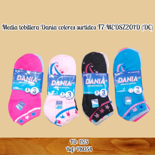 Media tobillera Dania colores surtidos F7-MEDSZ201D (DC)