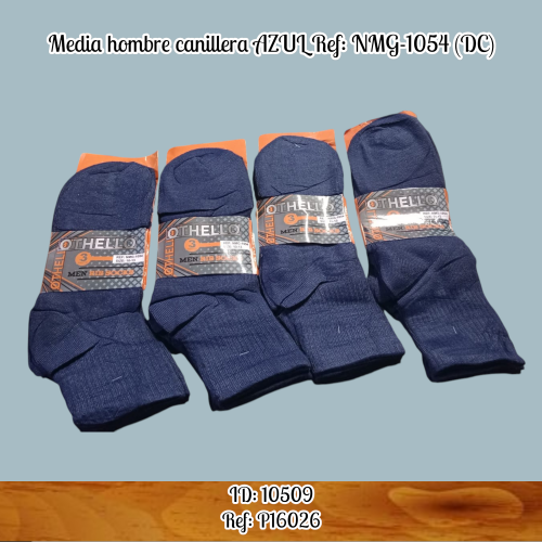 Media hombre canillera AZUL Ref: NMG-1054  (DC)