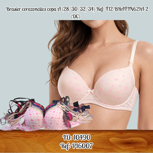 Brasier corazoncitos copa A (28/30/32/34) Ref: F12-BRAFIN621A-2 (DC)