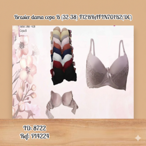Brasier dama copa B (32-38) F12-BRAFIN701B-2(DC)