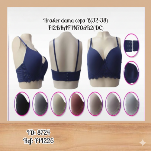 Brasier dama copa B(32-38) F12-BRAFIN705B-2(DC)