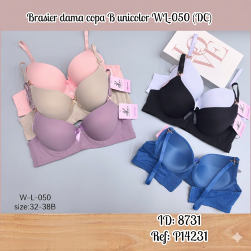 Brasier dama copa B unicolor WL-050 (DC) NETO