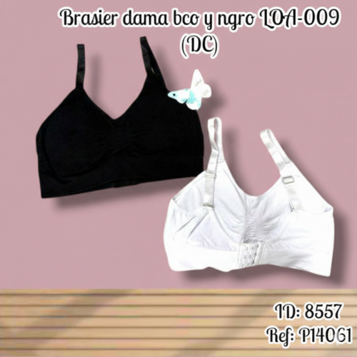 Brasier dama bco y ngro LOA-009 (DC)
