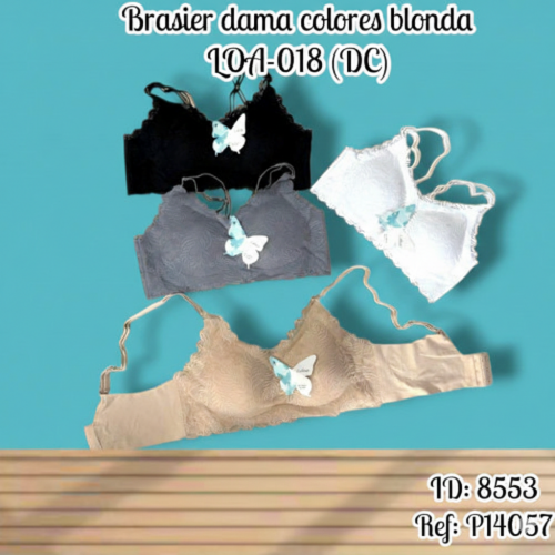 Brasier dama colores blonda LOA-018 (DC)
