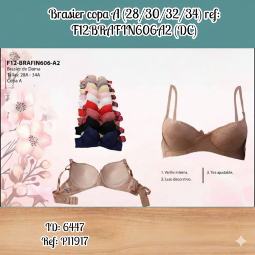 Brasier copa A (28/30/32/34) ref: F12-BRAFIN606A-2 (DC)