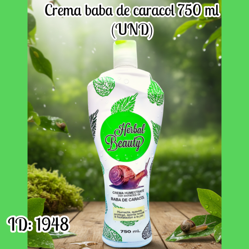 Crema baba de caracol 750 ml (UND)