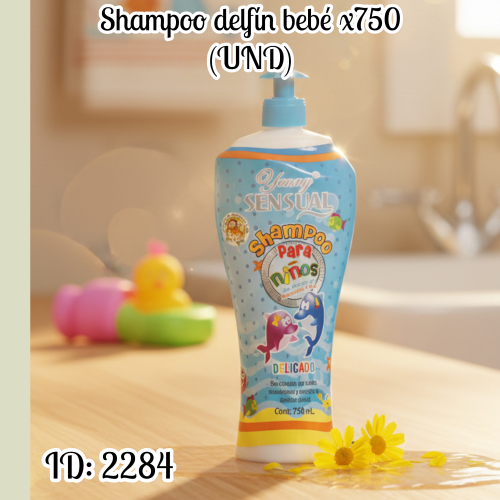 Shampoo delfín bebé x750 (UND)