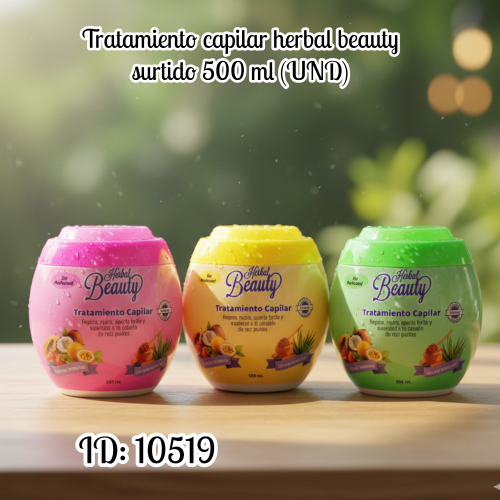 Tratamiento capilar herbal beauty surtido 500 ml (UND)