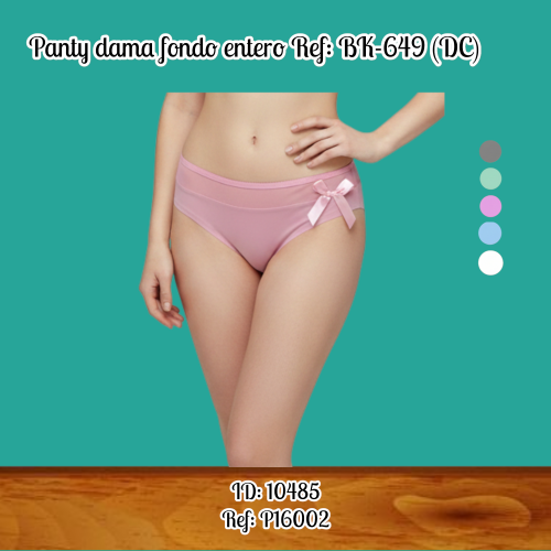 Panty dama fondo entero Ref: BK-649 (DC)